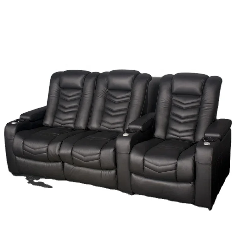 

2026 home theater recliner sofa cinema reclining furniture modern living room genuine leather sofas