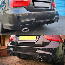 For Bmw E90 E91 MP Style Gloss Rear Diffuser Rear Bumper Lip Splitter 3 Series 320d 325d 330d 335i 05-12 4-Door M Sport Tuning