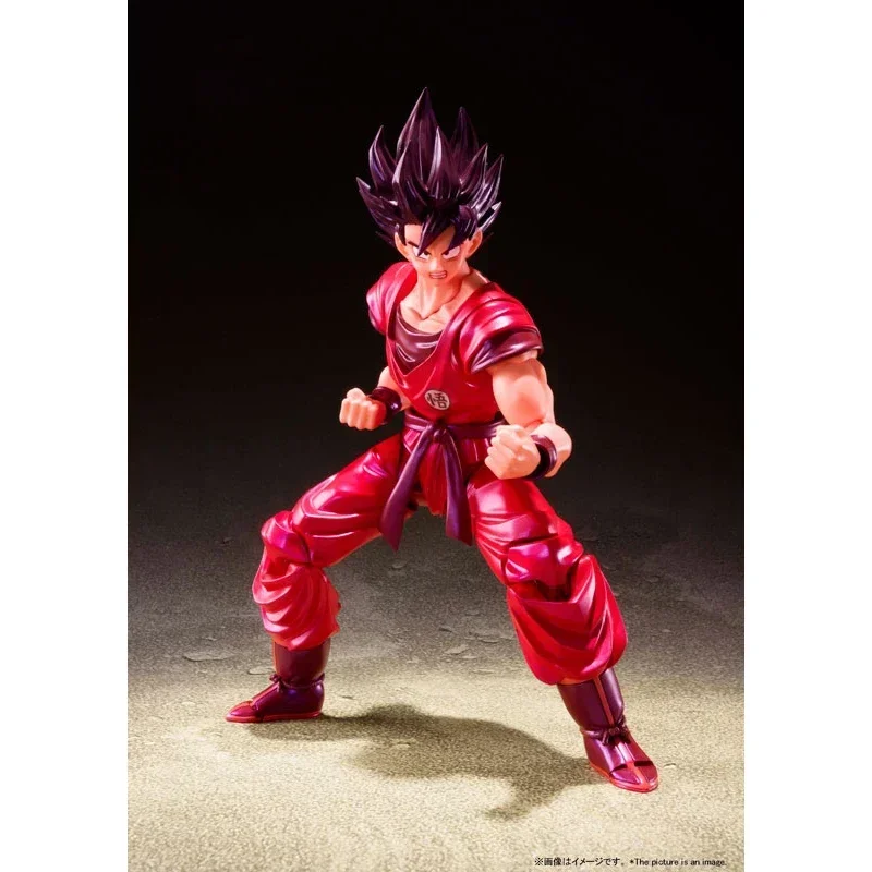 In Stock Original Bandai Dragon Ball Z S.H.Figuarts Son Goku Kaio Ken  Son Goku 2.0 Action Figure Boxed Toy Model Holiday Gifts