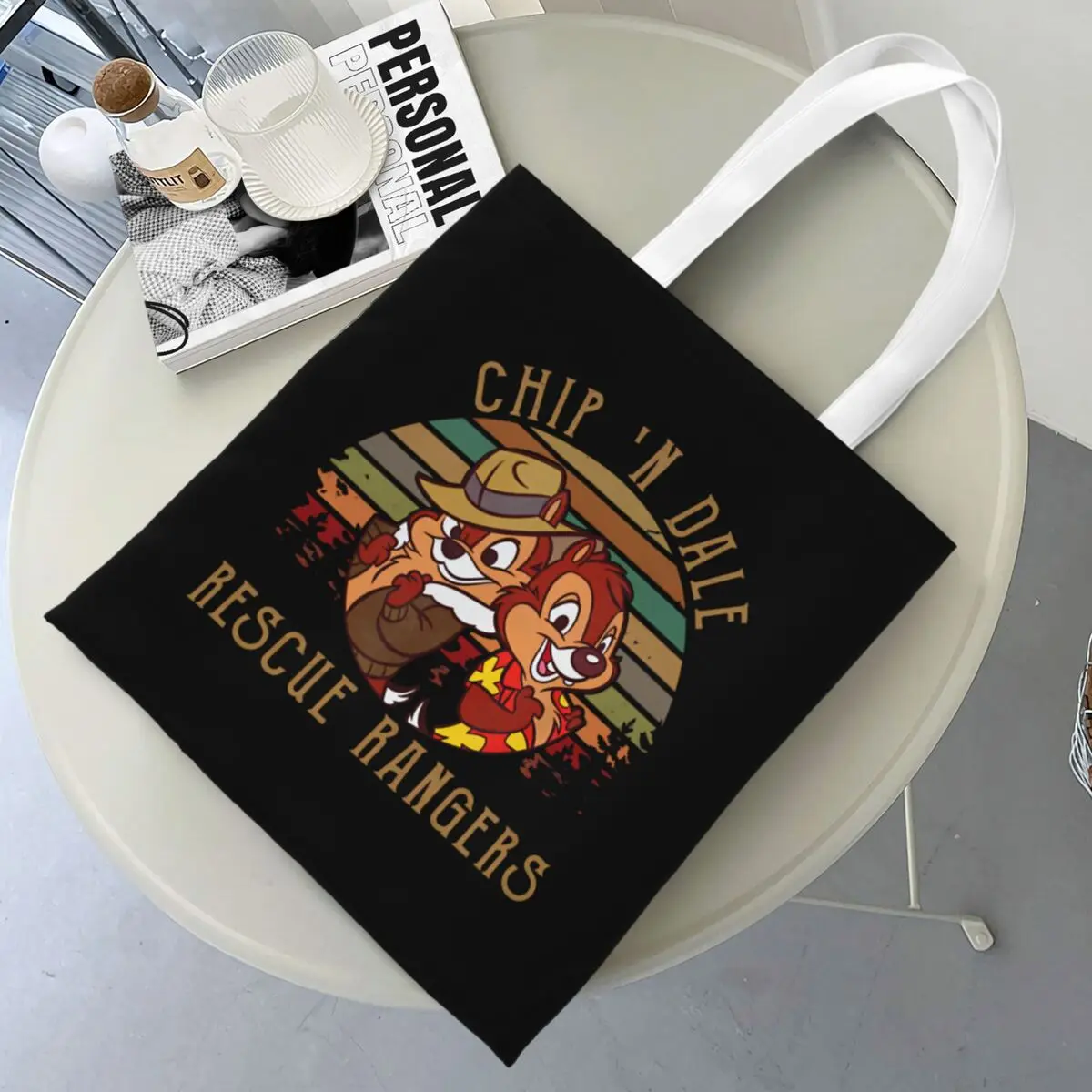 Chip 'n' Dale Shopper Bag Custom Shopping Bags Ladies Modern Tote Bag Cloth School Student Handbags