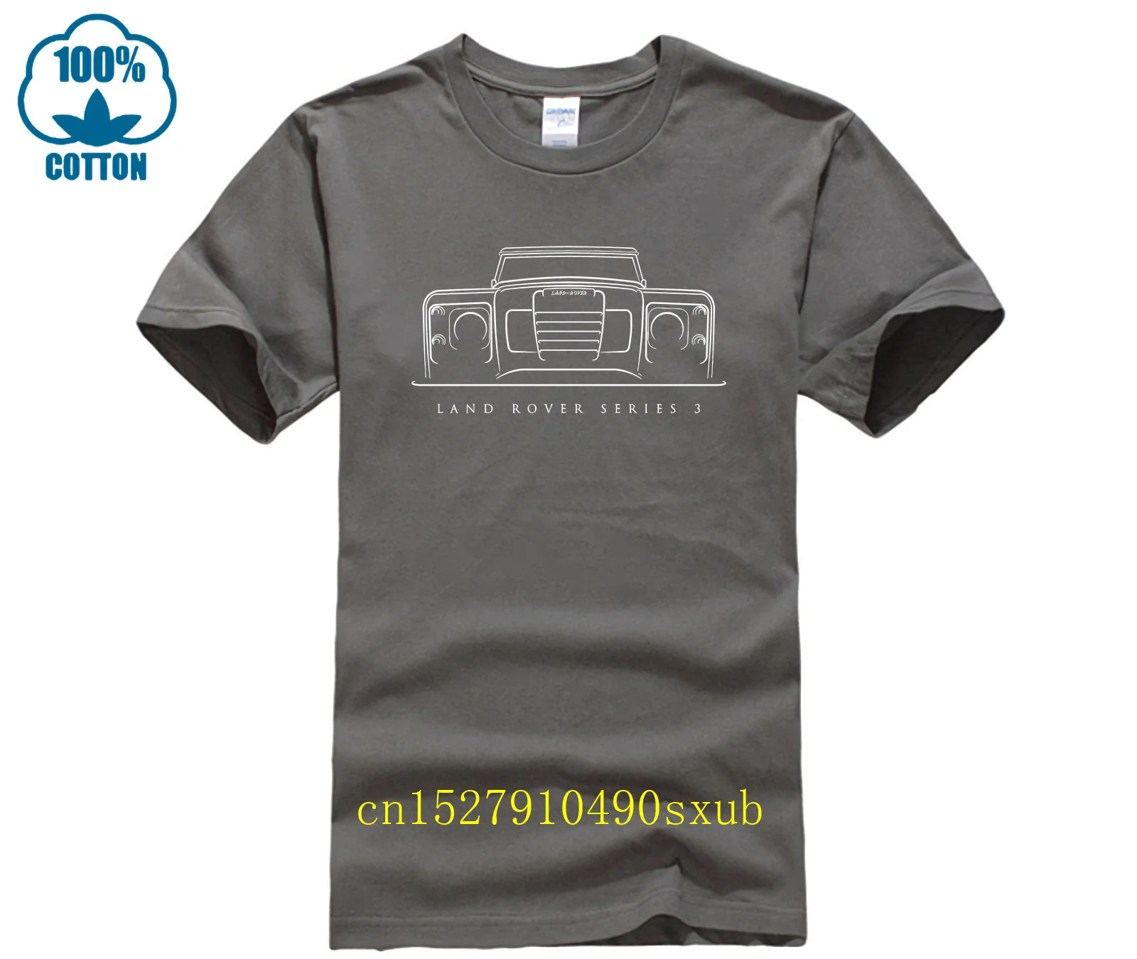 Land Rover Series 3 - front stencil, white T-Shirt