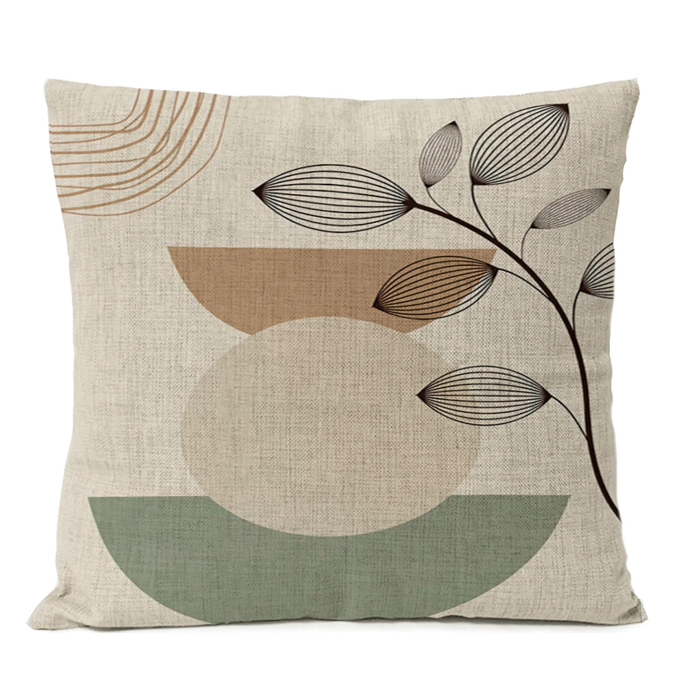 Home Decorative Boho Bohemia Floral Throw Pillow Case Geometric Floral Flowers Art Cushion Decoration Decor Sofa Pillows 50x50