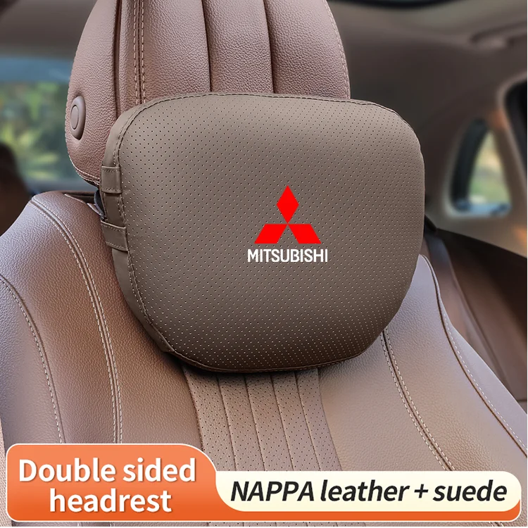 

For Mitsubishi Outlander Pajero Asx Lancer Evolution X L200 Ralliart Car Headrest Neck Support Lumbar Rest Cushion Neck Pillow