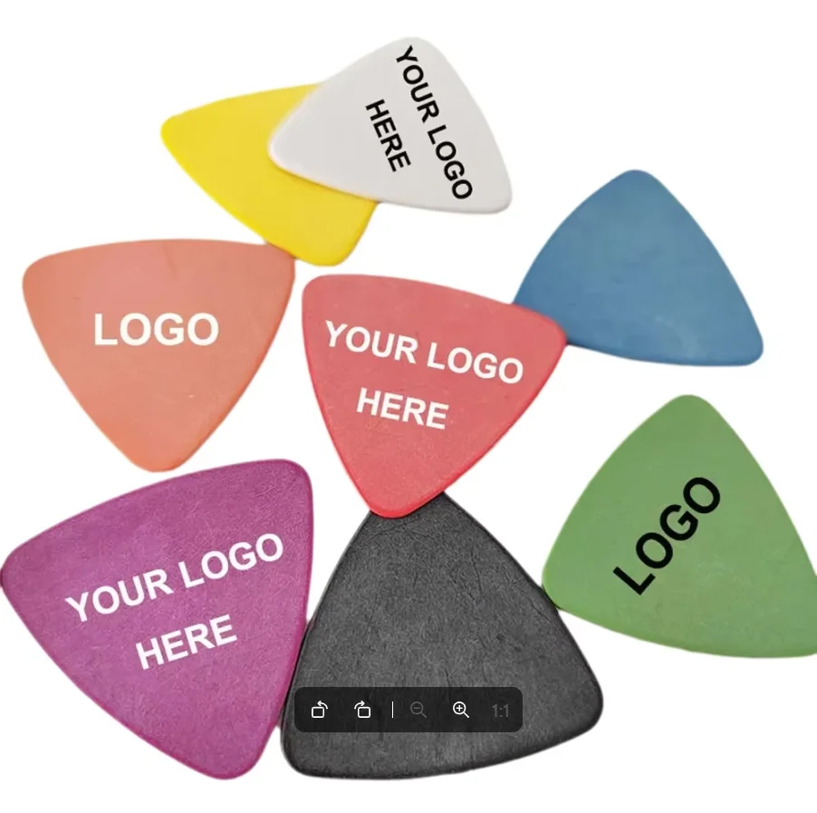 100pcs Customize Logo Triangle 346 Shape 1 POM Various Colors 0.5mm/0.6mm/0.73mm/0.88mm/1.0mm/1.14mm Delrin Guitar Picks
