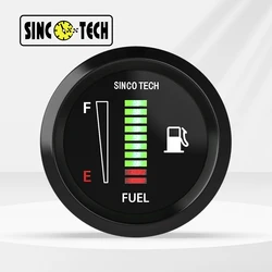 SINCOTECH-Jauge de niveau de carburant de voiture, compteur automobile noir, 611F, 52mm, 8-18V