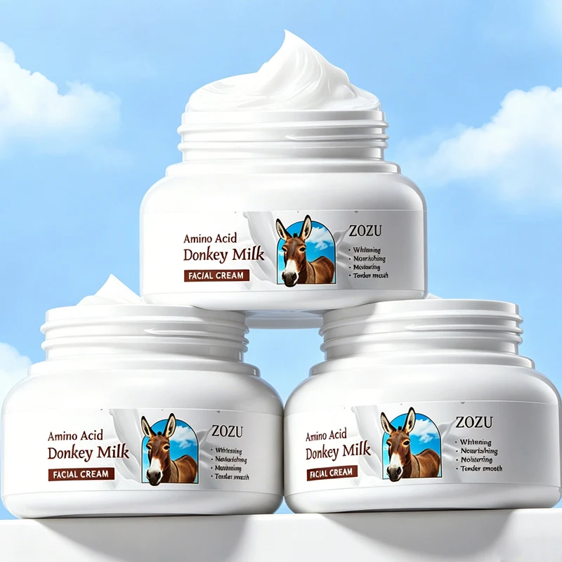 Donkey Milk Whitening Face Cream 120g Deep Hydration Anti-aging Brightening Nourish Skin Care Tender Skin Cream view 3