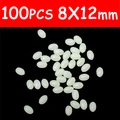 100 piezas de 8x12 mm, color blanco