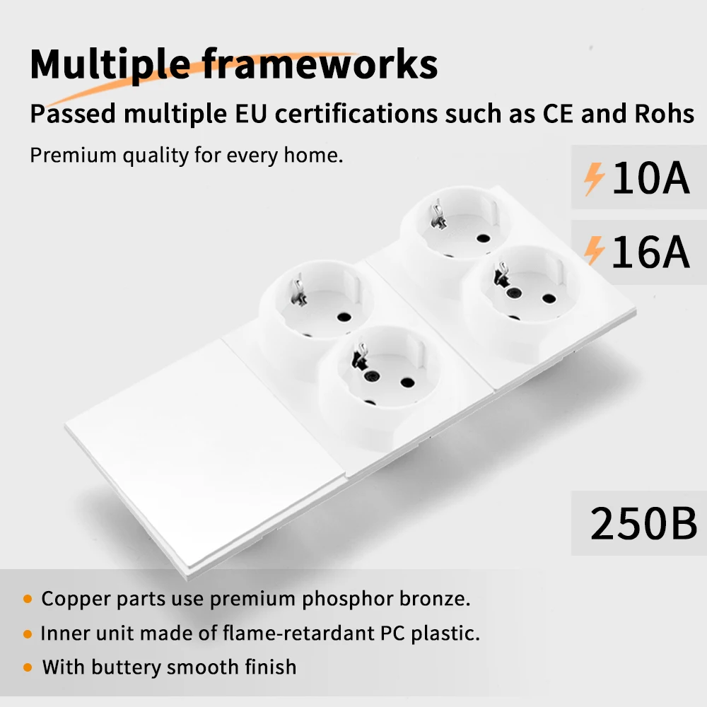 Skin Sensation Power Sockets Button Light Switch Wall Socket Skin Feel Paint Integrated Panel Embedded DIY Combination Embedded