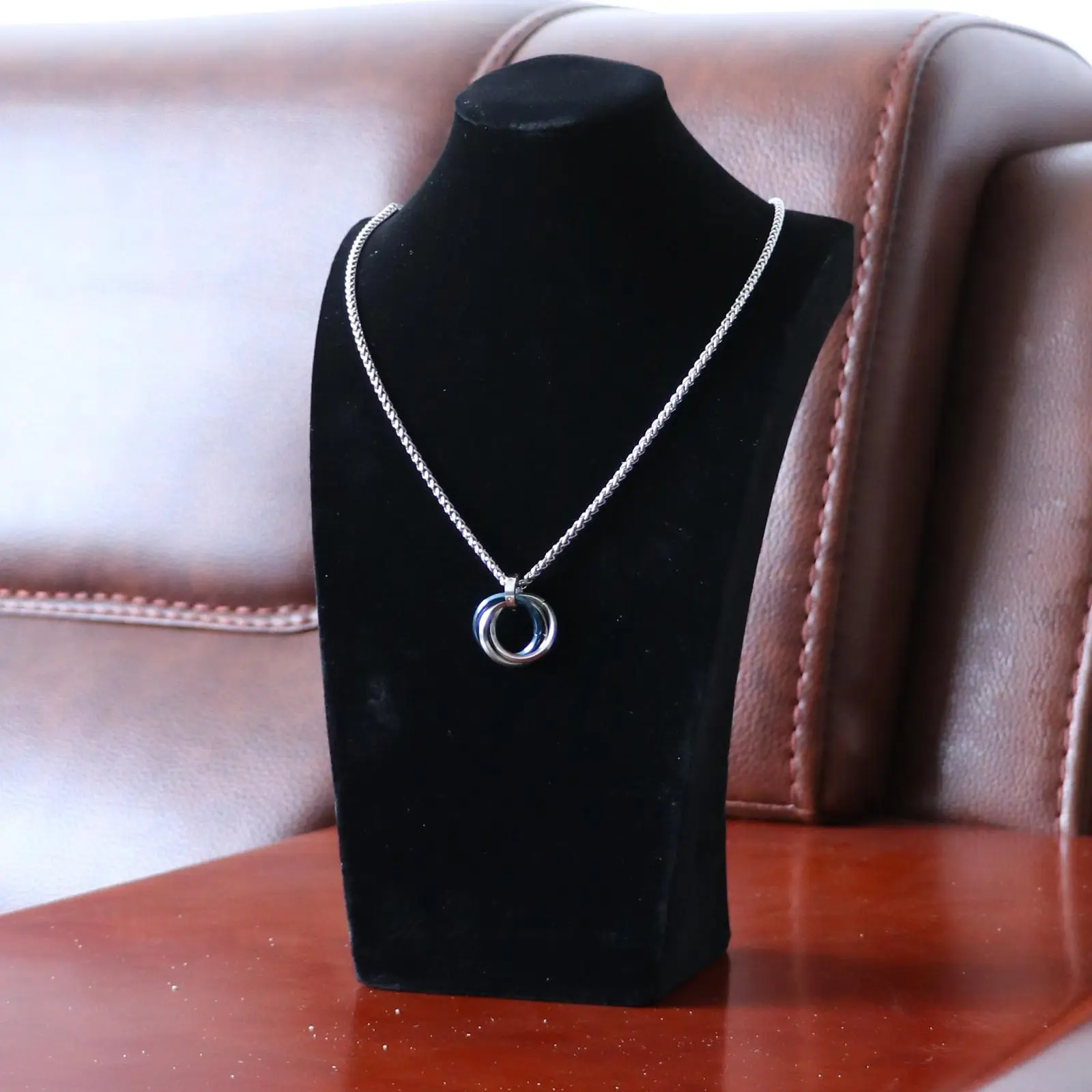 Colar Manequim Display, pingente Rack, veludo durável, elegante