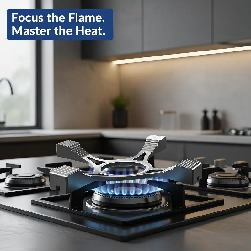 Replacements Universal Gas Stove Stand Anti-skid 4 Claws Gas Stove Bracket Anticorrosive Cast Iron Gas Stove Cooker Ring Home