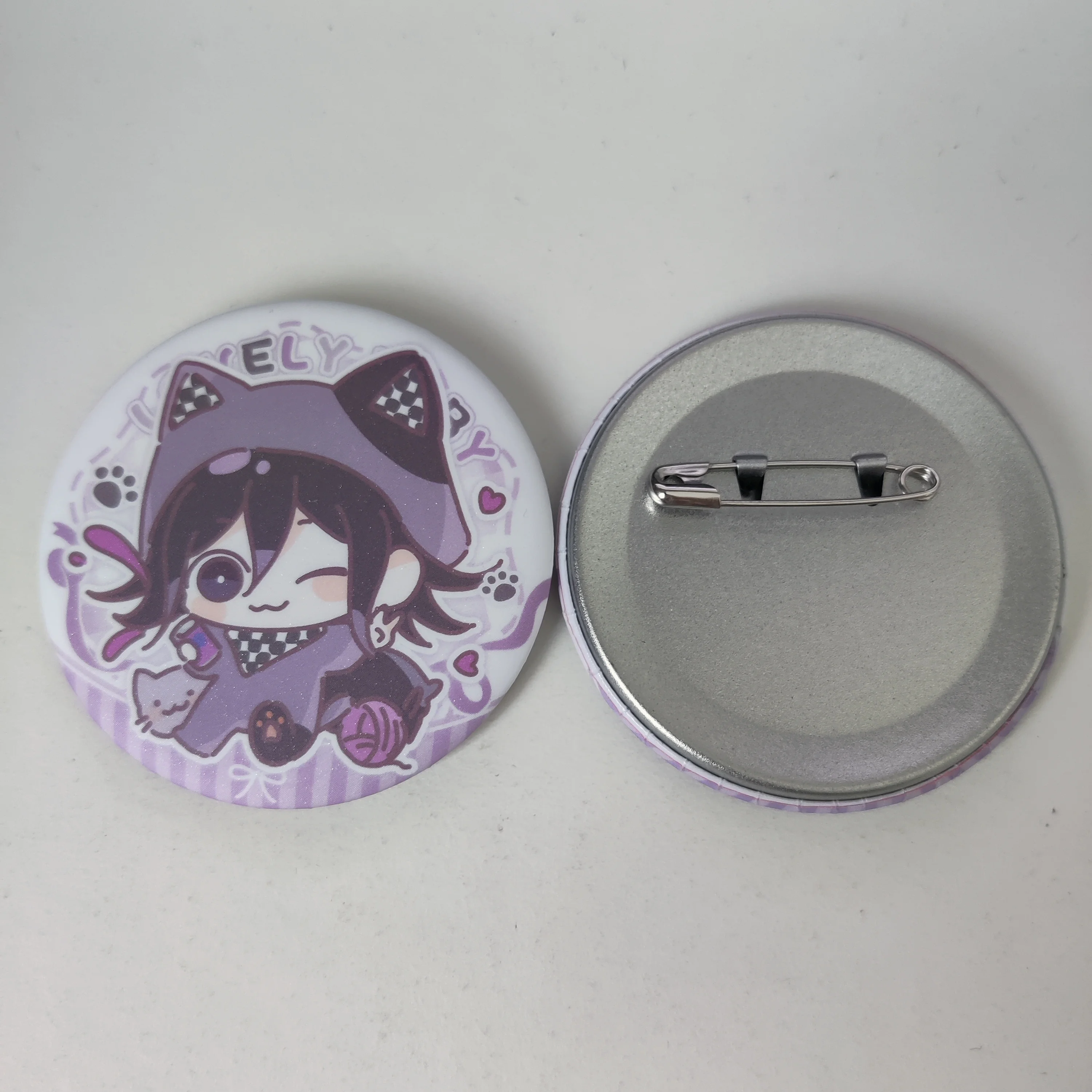 Danganronpa Anime Figures Hinata Hajime Kokichi Oma Kirigiri Kyoko Cute Badge Exquisite Bag Decor Pins Fans Christmas Gift