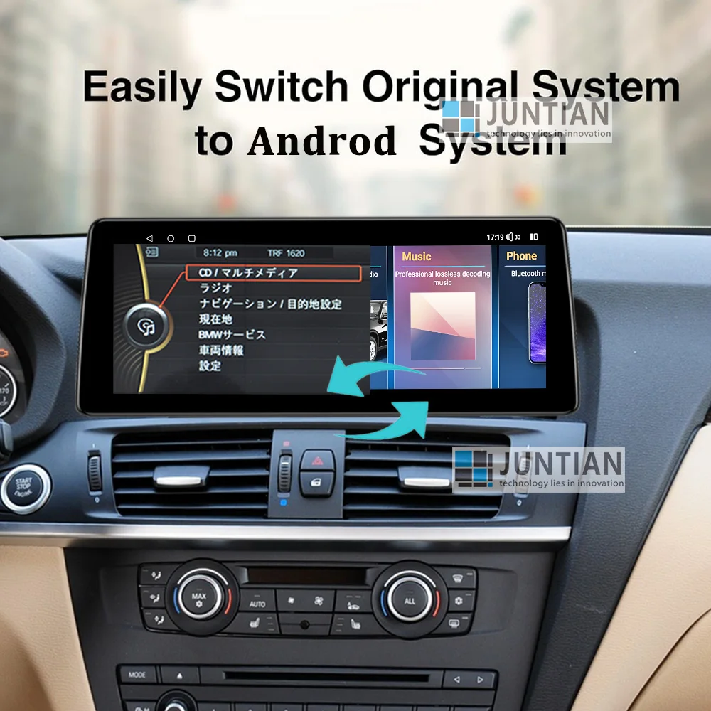 

For BMW Android14 Ultra Narrow Qualcomm X3 F25 X4 F26 2011-2018 Wireles Carplay Car Radio GPS Navigation BT Multimedia Player