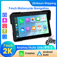 5/7 Inch Motorcycle Multimedia Player Portable Carplay Moto DVR Wireless For Apple Carplay Android Auto Navigation Recorder WIFI
