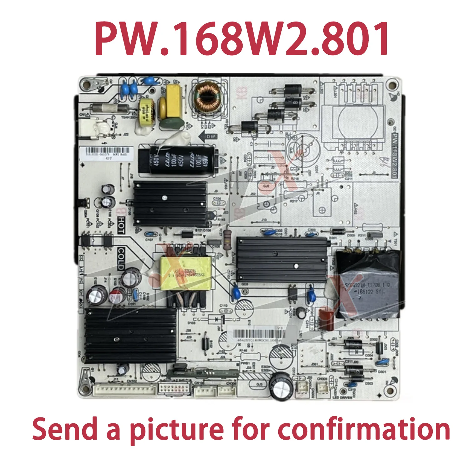 PW.168W2.801 Оригинальная плата питания телевизора CANTV C42SD320 PW.168W2.801