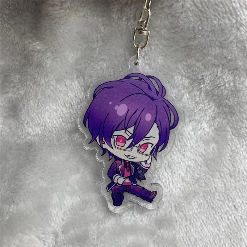 Anime Keychain Sakamaki Yamato Sakamaki Kanato Acrylic Keyring Strap Figure Hanging Accessories 6cm