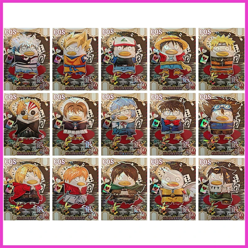 Anime GINTAMA Rare COS Game Collectible Cards Sakata Gintoki Kagura Okita Sougo Takasugi Shinsuke Toys for boys Birthday Gifts