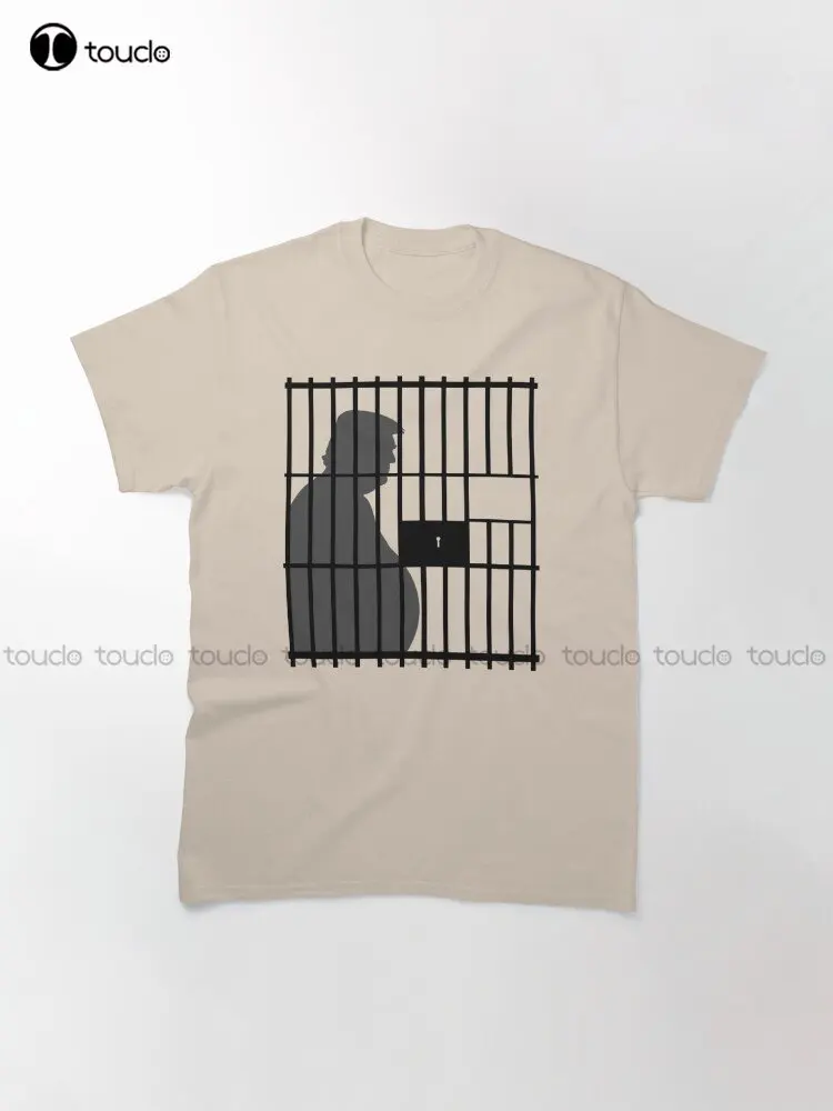 Trump Lost Lock Him Up Traitor For Prison Classic T-Shirt Golf Shirt Custom Aldult Teen Unisex Digital Printing Tee Shirts