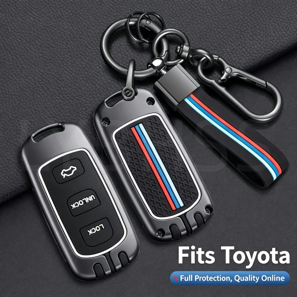 Zinc Alloy For Toyota Remote Protective Case for Corolla Levin RAV4 Smart Car High-End Key Fob Cover Shell Women and Men