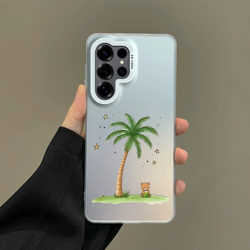 Colorful Soft Edge Hard Shell Phone Case for Samsung Galaxy A10 A11 A12 A13 A14 A03 A04E A23 A54 A52 A51 Cover Summer Fundas Bag