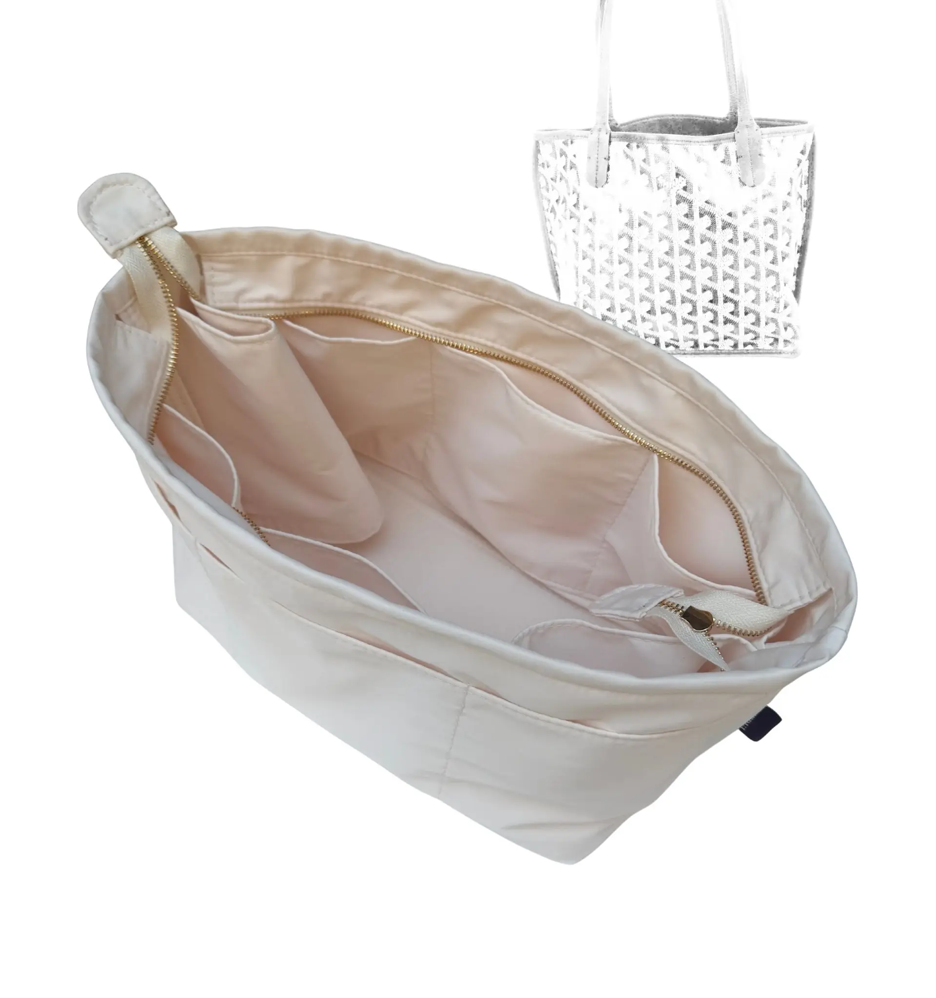 Organizer Purse For Artois PM/MM/GM Insert Bag Lightweight Bag Insert Storage Waterproof Nylon Bag Support Bag Accessories