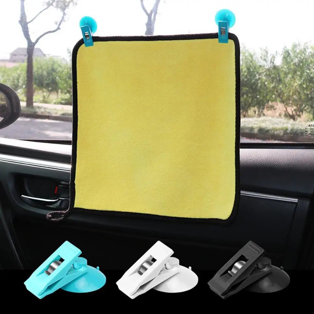 Car Curtain Clip Windproof Shower Curtain Clips with Suction Cup Prevent Water Splashing Guard Car Window Press Onto Wall Shower