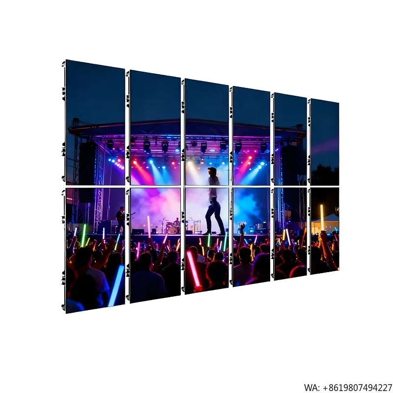 Outdoor Stage Rental LED Display Screen P3.91 Waterproof Full Color LED Video Wall for Church Worship Event