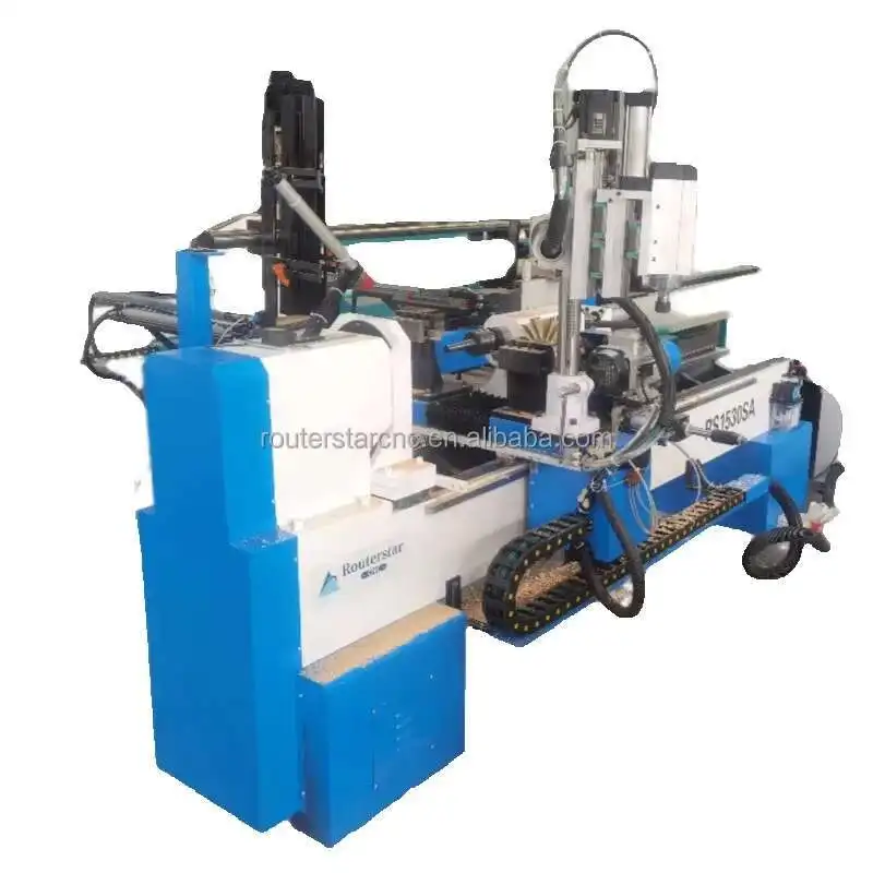 테이블 다리 조각을 위한 중국산 3D 4 축 중심 Cnc 목재 선반