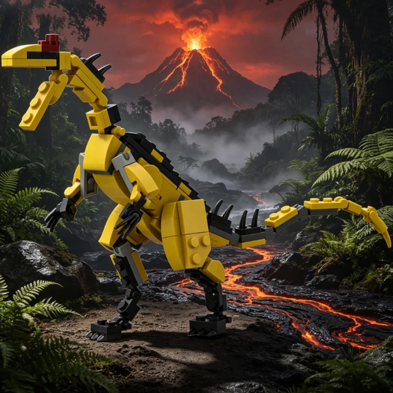 Creators Animal Series Model MOC Building Bricks Velociraptor Dinosaur Modular Technology Gifts Assemble  Toys Display QWERT