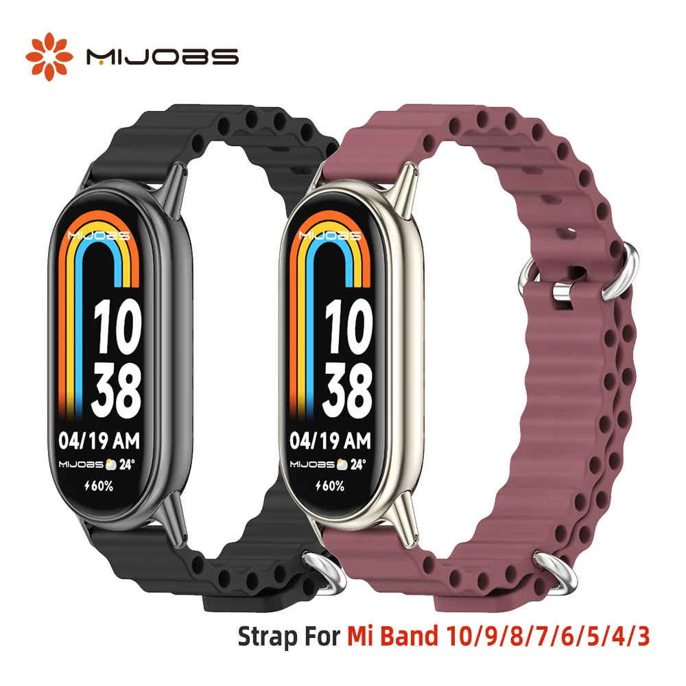 

Watch Band For Mi Band 10 9 8 Strap for Xiaomi Smart Band 9 Bracelet Silicone Wristband for Mi band 8 Wrist Strap for Mi Band 9