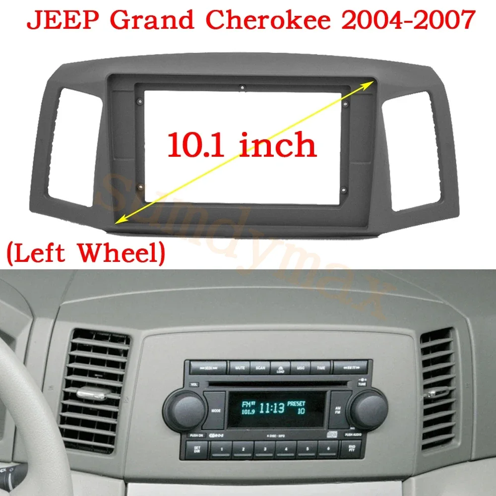 

2din автомобильный радиоприемник для Jeep Grand Cherokee 2004-2007 DVD стерео рамка пластина адаптер монтажная панель установки