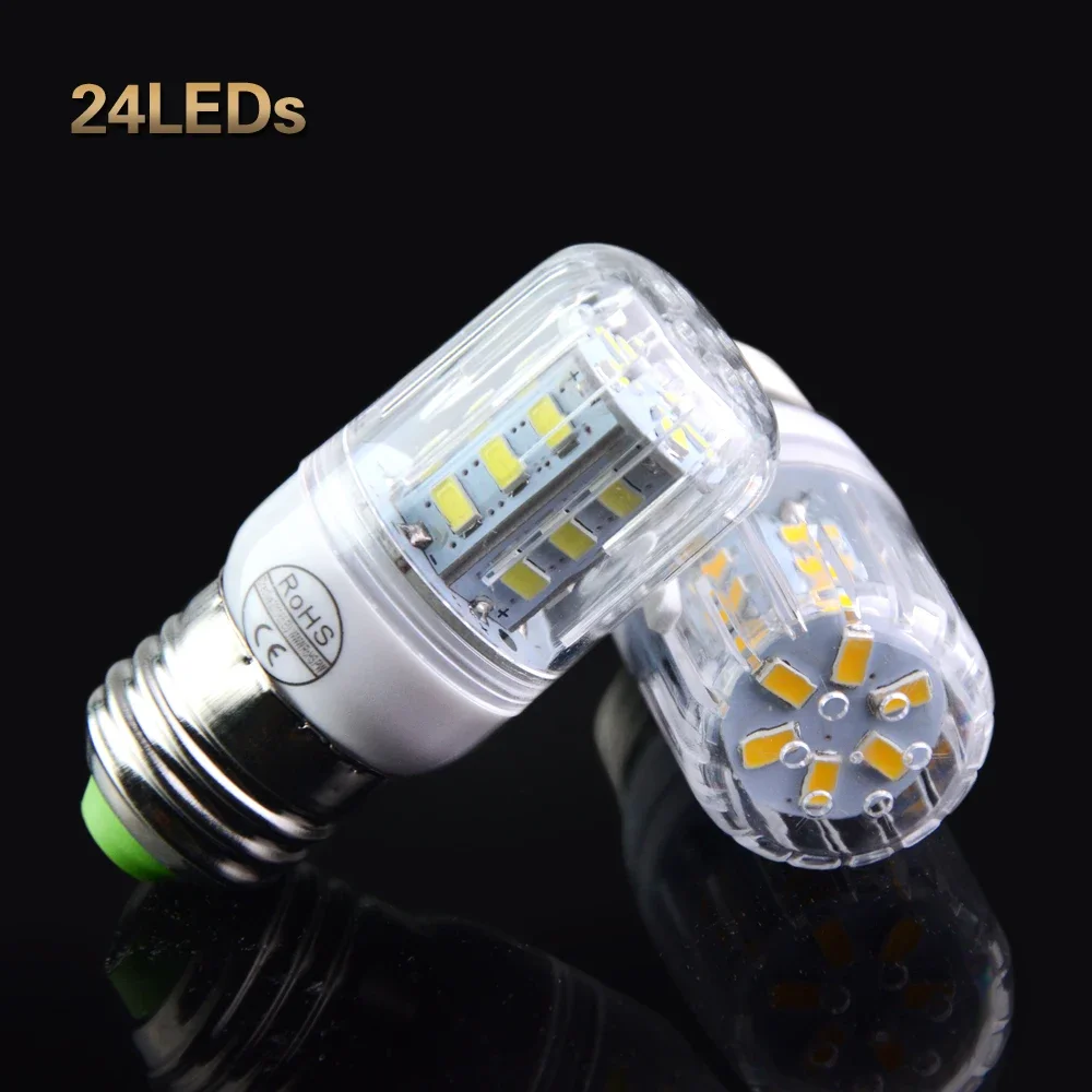 E27 LED Lamp 5730 SMD Corn Lamp Bulbs 220V 24 36 48 56 69 72 LEDs Light Source for Chandelier Lighting