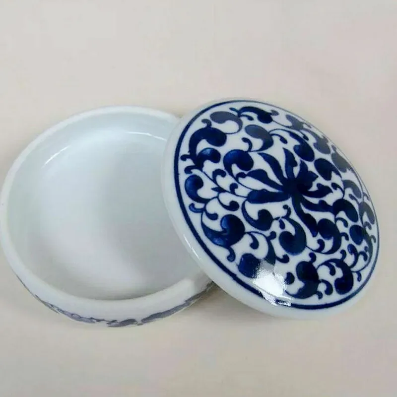 Chinese Ceramic Palette Five-layer Watercolor Chinese Painting Palette Inkstone