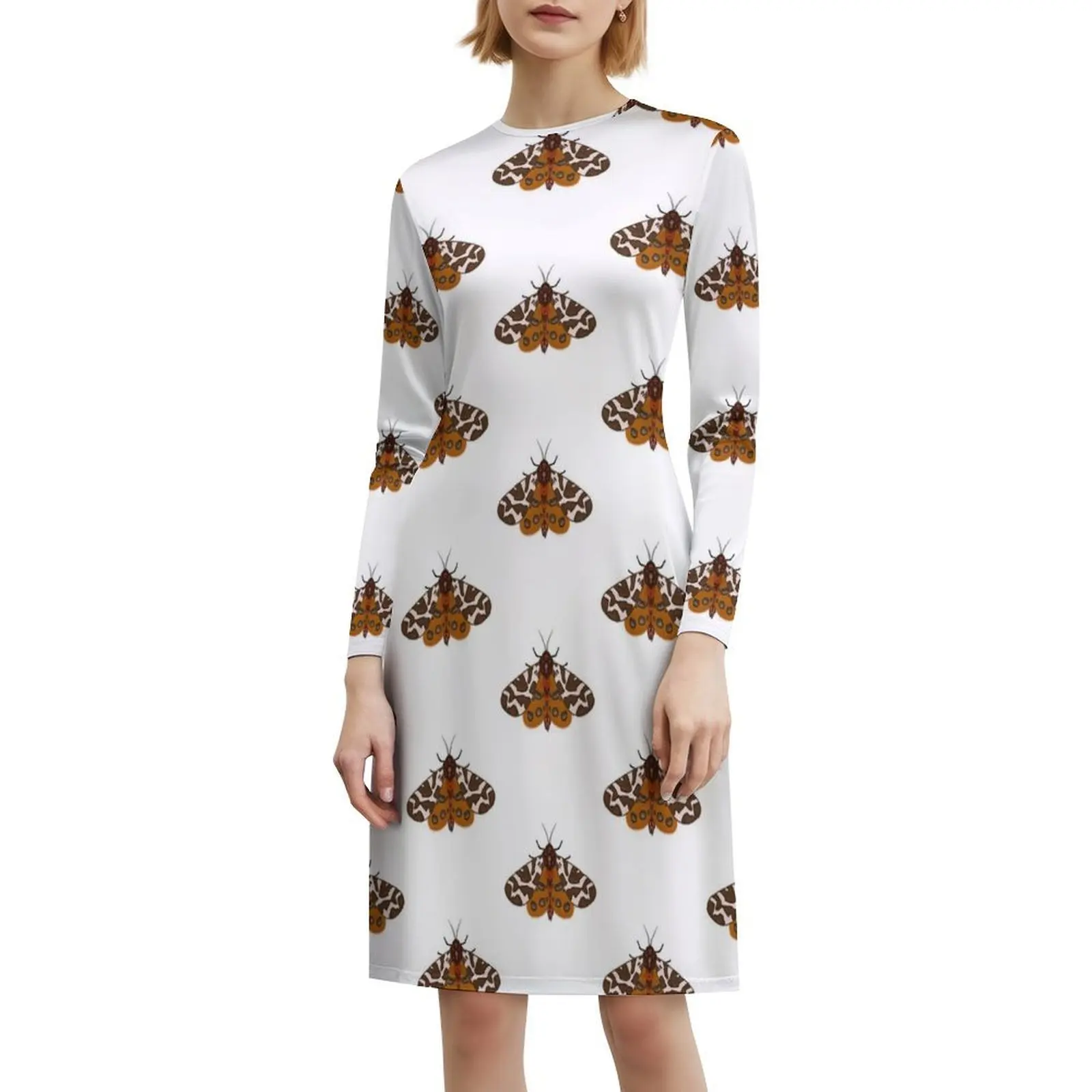 حديقة النمر العثة فستان بصدر مفتوح فستان أنيق الصيف فستان الحفلات للنساء البق العثة العثة النمر العثة الحشرات المرأة #6