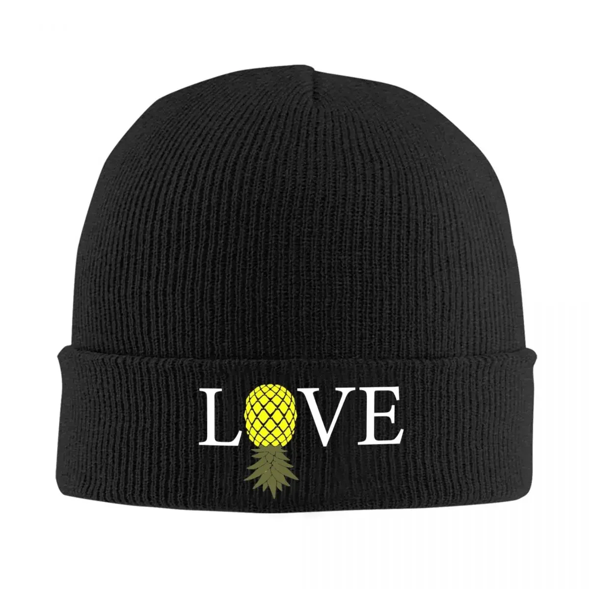 

Swingers Pineapple I LOVE Pineapple Knitted Bonnet Caps 100% Cotton Fashion Keep Warm Hats