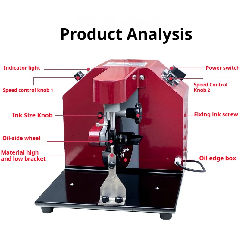 رائجة البيع آلات إنتاج الجلود حزام من جانب واحد حافة جلدية تلوين طلاء الحبر آلة رش الجلود النفط المقلم