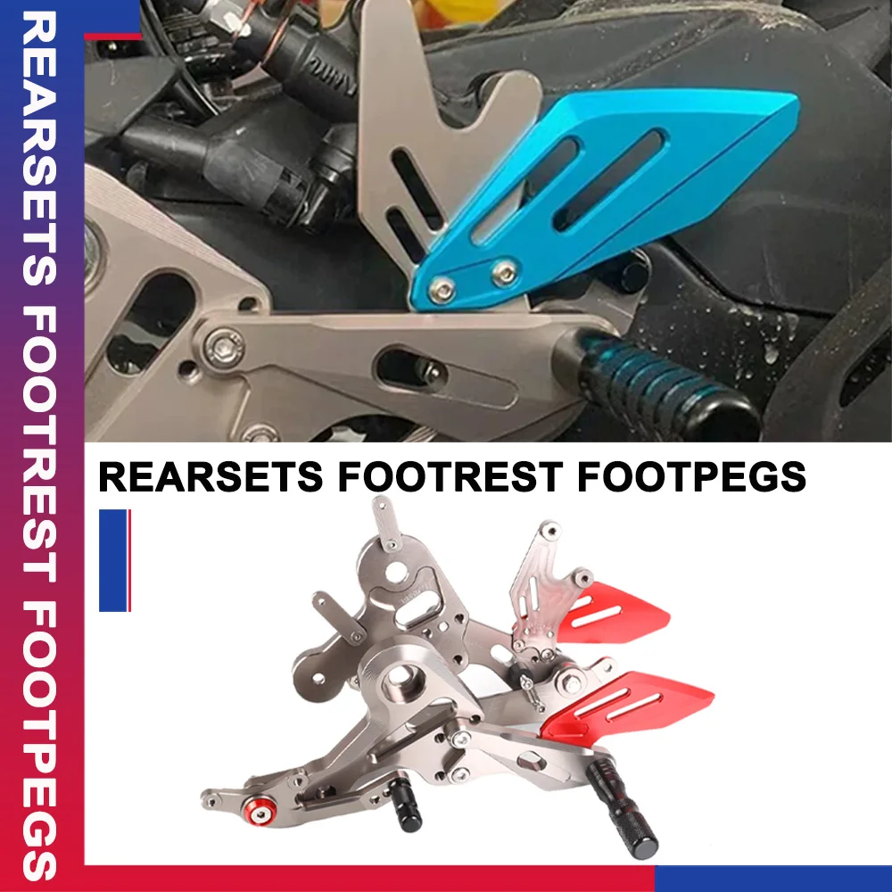 

Footrest Foot Pegs Motorcycle Adjustable Rear Set Rearsets Aluminium FOR CFMOTO 450 SR 450SR 450 SS 450SS 2022 2023 2024