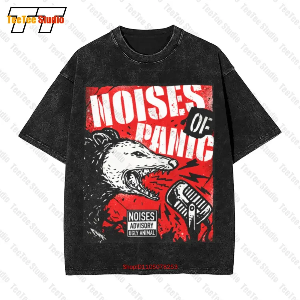 Noises Of Panic Opossum Fake Dead Animal Music Vintage Oversized T-Shirt 5SXF