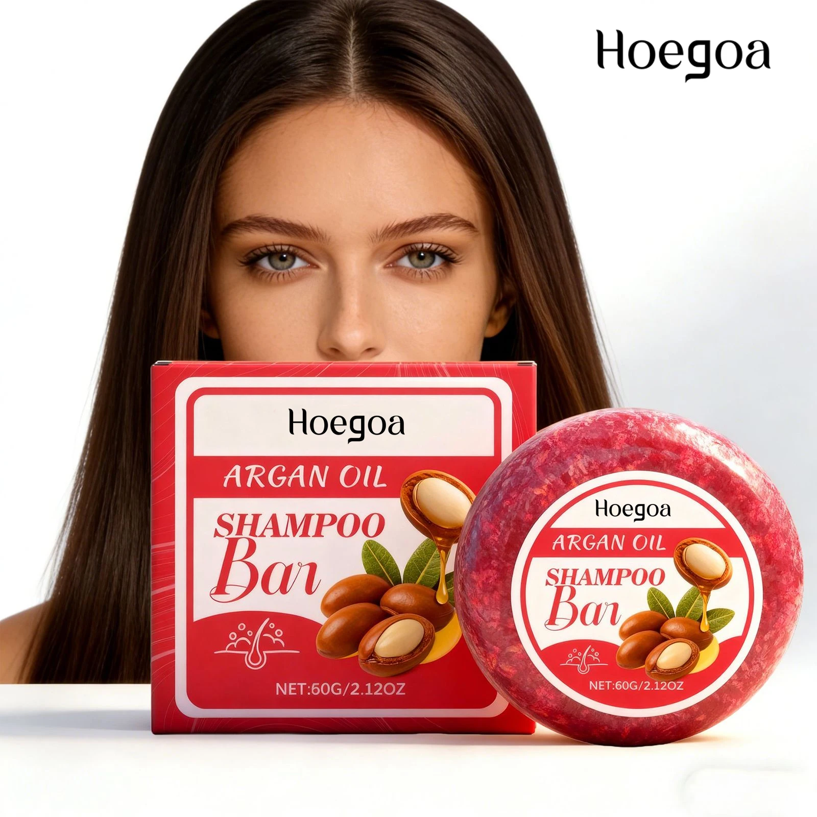 

Argan Oil Shampoo Soap Deep Scalp Cleansing Repair Dry Frizzy Damaged Hair Salon Thickening Moisturizing Shampoo Bar Hair Care
