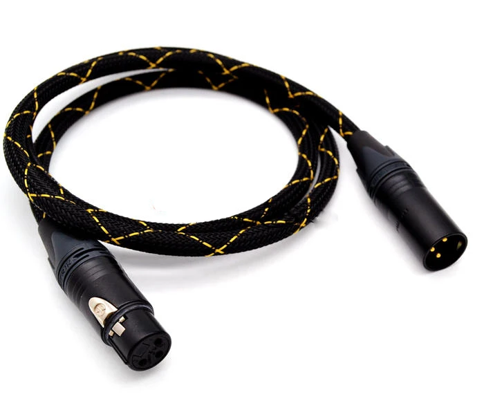 

HIFI AES EBU XLR Balanced Cable For MK4MK8 E835 E935 E945 E865 Microphone Connecting Sound Card Cord