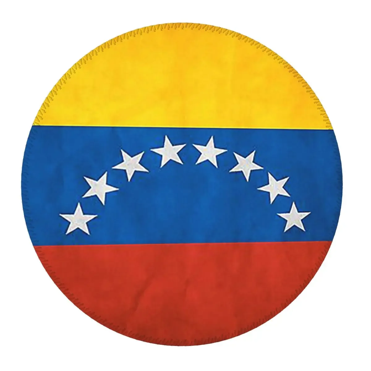 Venezuela Venezuelan Flag National Flag Of Venezuela Round Mouse Pad Computer Keyboard Mouse Mat Gaming Laptop Desk Mat