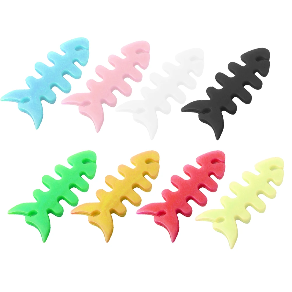 

200 Pcs Desk Cable Organizer Winder Storage Television Earphone Fixer Holder Spiral