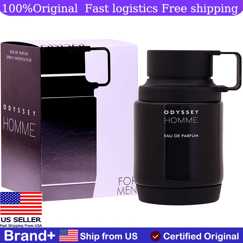 

Armaf Odyssey Homme Men Eau De Parfum Spray 3.4 Ounce Cologne Persistence Arabian Women's Perfume Pheromone Portable Natural