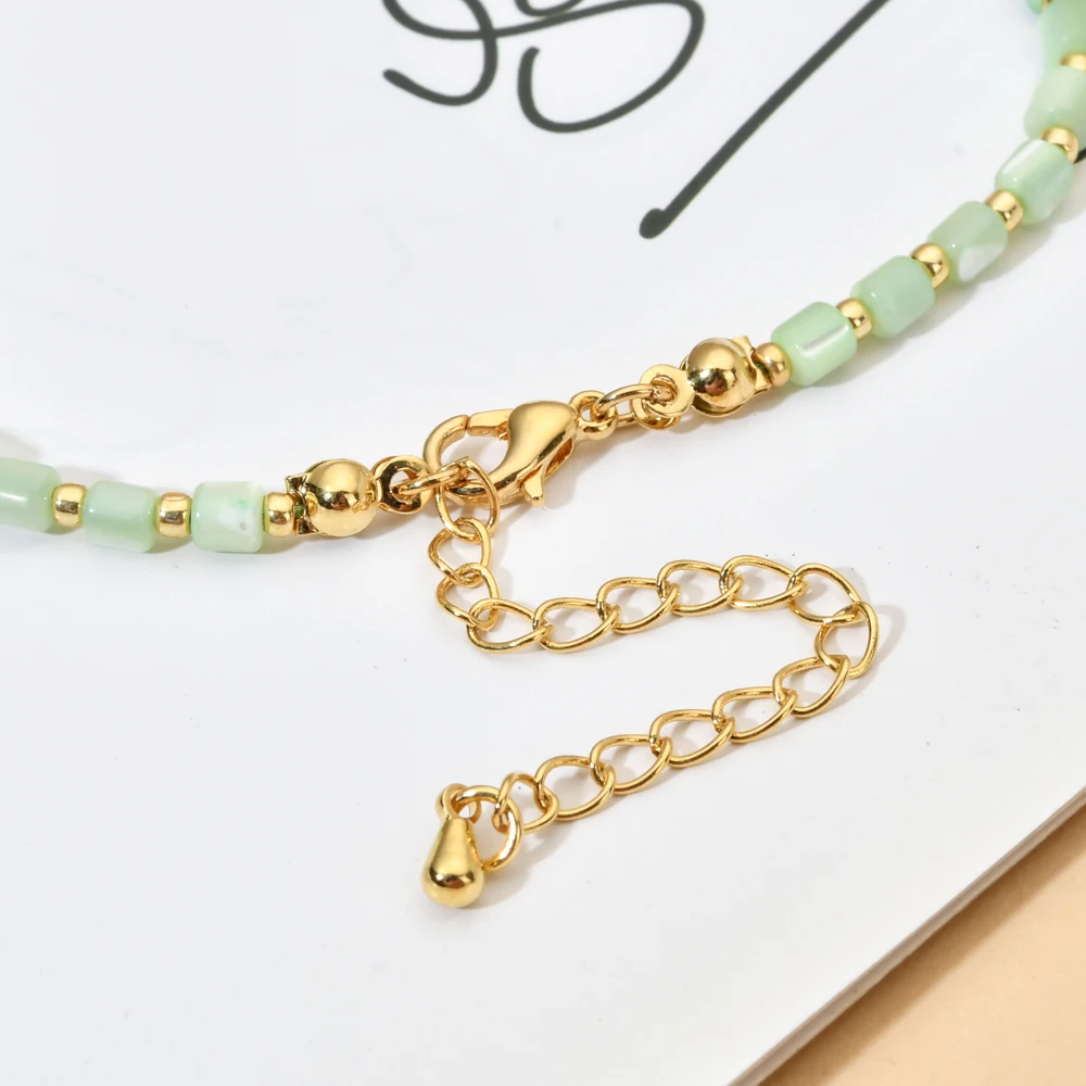 ZMZY New Color Bead Choker Necklace For Women Bohemian Shell Necklace Female Fashion Beach Collier Jewelry
