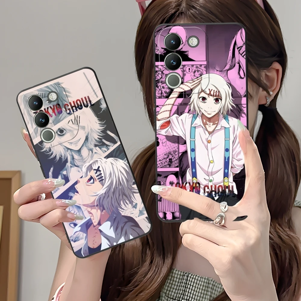 Tokyo Ghoul Juuzou Suzuya Mobile Phone Case for VIVO Y95 Y93 Y31 Y20 V19 V17 V15 Pro X60 NEX Black Soft Phone Cover Shell