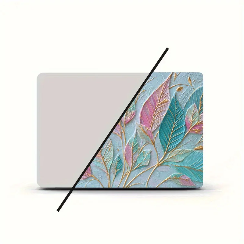 

2 Pink Blue, Pink, Green, Gold, Teal Laptop Protectors - Scratch Resistant, Easy Sticker, Compatible with HP, Dell, Lenovo, Appl