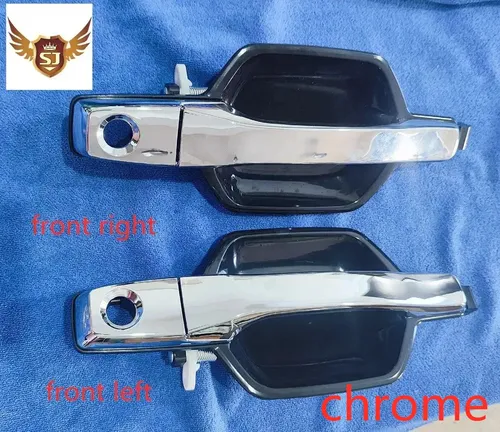 Manija de puerta Exterior cromada de alta calidad MR970425 manija de puerta delantera de coche para Mitsubishi Montero 2001-2006 Pajero 1999-C