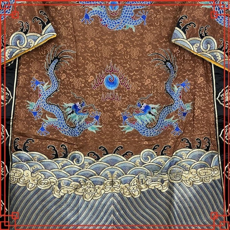 Opera Troupe Dragon Male Python Drama Peking Opera Old Student Prime Minister Python Robe Emperor Emperor