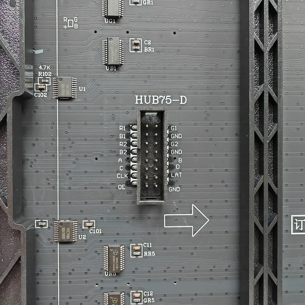 P5 indoor full color LED display screen module 320 x 160mm HUB75 interface HD LED matrix panel manufacturer