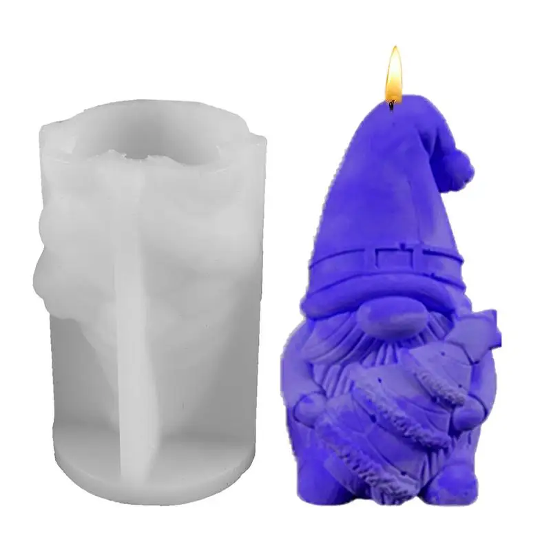 Gnome Resin Mold Gnome Shaped Resin Casting Mold Flexible Home Decoration Mold Gnome Sculpture Mold For Easter Thanksgiving