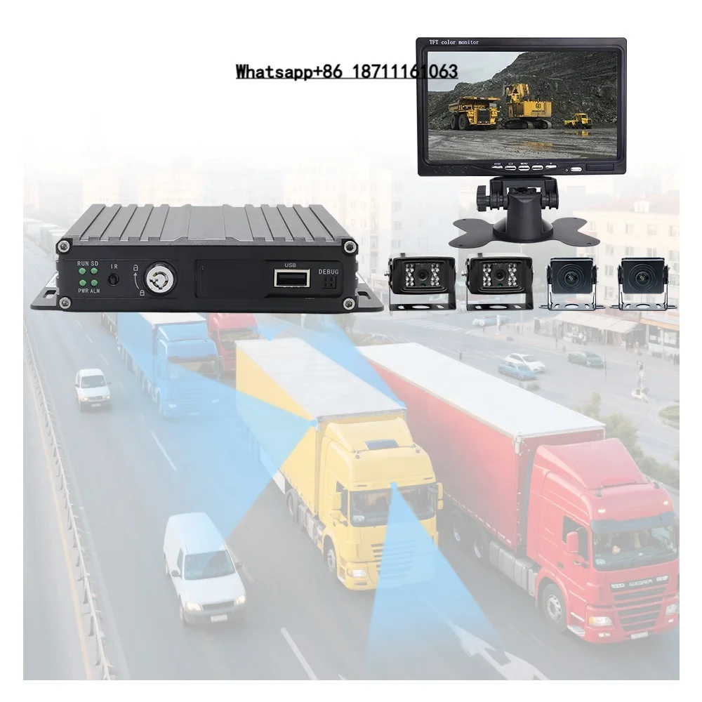 

4G WiFi Mobile MDVR 4ch 8 Channel DVR Car Security System Video Dash Cam with Sim Card for Truck Bus